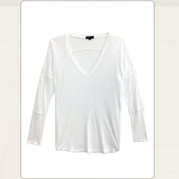Rails Aden Long Sleeve Tee in White - XS - Picture 5 of 11